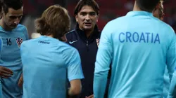 EL ESTRATEGA DE CROACIA. Zlatko Dalic al mando de los jugadores antes de Rusia 2018 (Foto: Getty).