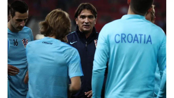 EL ESTRATEGA DE CROACIA. Zlatko Dalic al mando de los jugadores antes de Rusia 2018 (Foto: Getty).