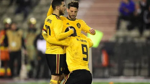 ¿QUÉ HACES, ROMELU? La curiosa foto que subió Mertens junto a Lukaku y Hazard.