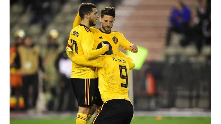¿QUÉ HACES, ROMELU? La curiosa foto que subió Mertens junto a Lukaku y Hazard.