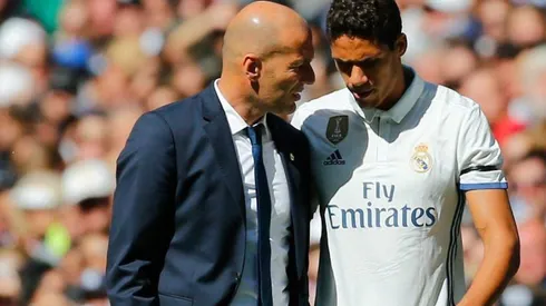 Varane con Zidane en el Real Madird