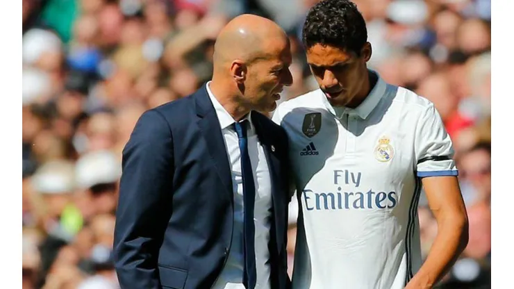Varane con Zidane en el Real Madird