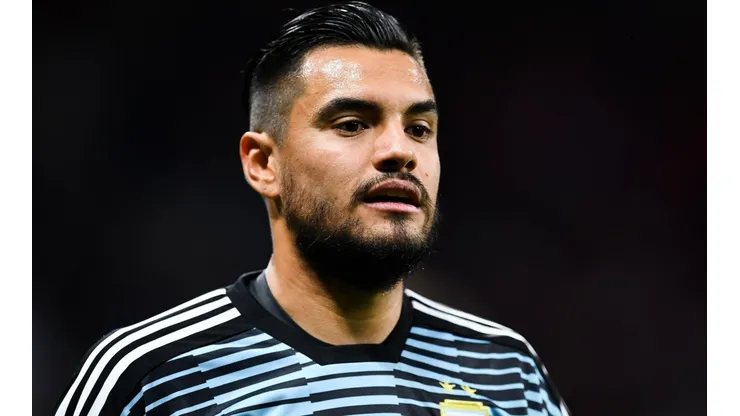 Romero con el buzo de la Selección Argentina