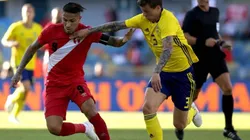 Foto de Paolo Guerrero con la camiseta de la Selección Perú.