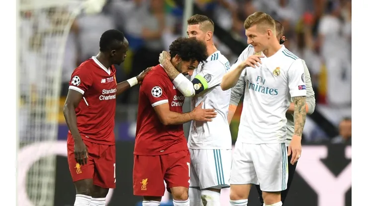 Foto de Salah con Sergio Ramos.