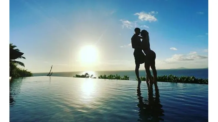 Foto de Mauro Icardi con Wanda Nara.