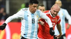 Enzo Pérez, uno de los candidatos a reemplazar a Lanzini.