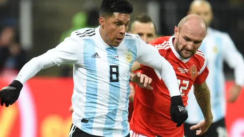 Enzo Pérez, uno de los candidatos a reemplazar a Lanzini.