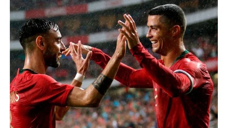 CON EL COMANDANTE. Cristiano Ronaldo celebra el 1-0, donde metió una asistencia perfecta.