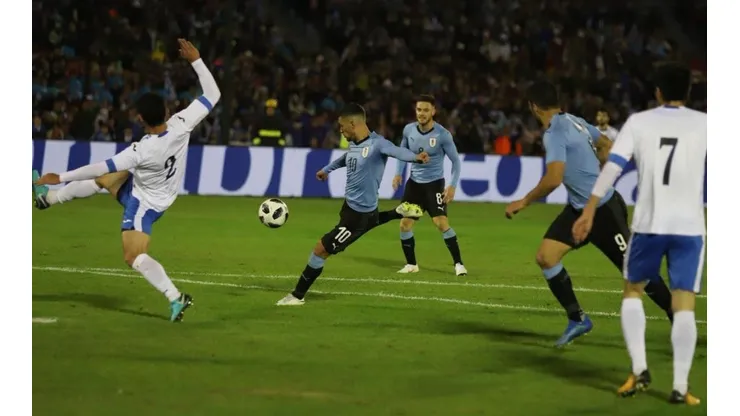 GOLAZO. De Arrascaeta y una volea de época.