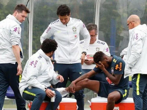 Preocupación en Brasil: Casemiro fue desde atrás contra Fred y lo lesionó