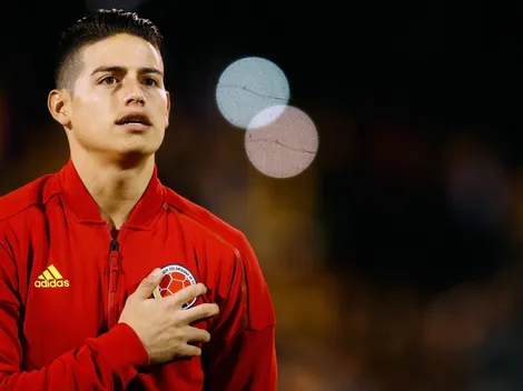 A ocho días del Mundial, James se ausentó de la práctica