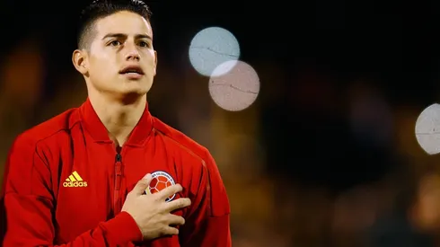 James Rodríguez se ausentó de la práctica por un cuadro febril.