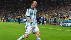 FESTEJO DE GOL. Lionel Messi en la última Copa del Mundo de Brasil 2014 (Foto: Getty).
