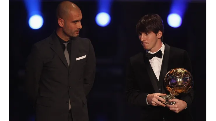 Guardiola y Messi, puro respeto