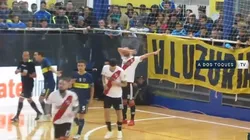 Foto del jugador celebrando como Scocco.