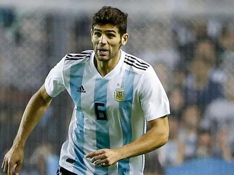 La primera foto de Fazio con su hijo recién nacido