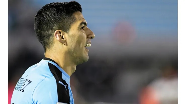 Suárez con la selección de Uruguay