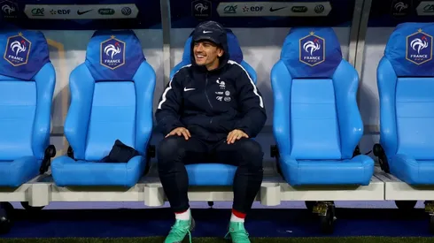 Griezmann en un amistoso con Francia