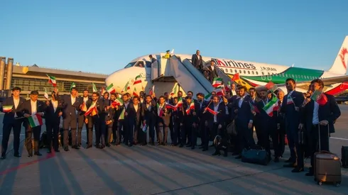 Irán, la primera selección en arribar a Rusia