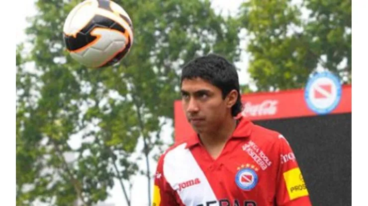 Luciano Cabral en su etapa en Argentinos Juniors.
