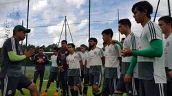 La selección mexicana dirigida por Marco Antonio Ruiz.