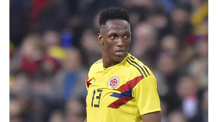 Yerry Mina con la Selección Colombia.