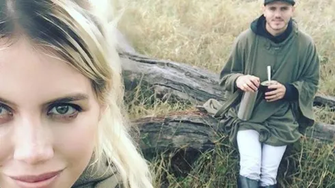 Wanda y Mauro, tomando mate en África