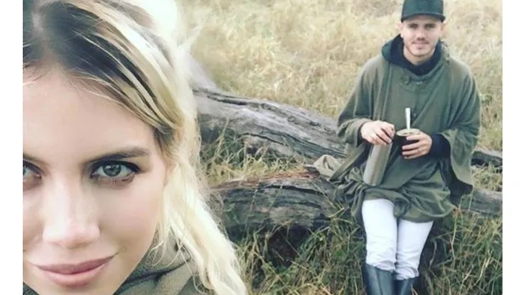 Wanda y Mauro, tomando mate en África