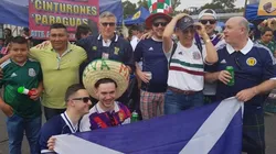 La afición escocesa en México quiere dejar su huella / Foto: @laaficion