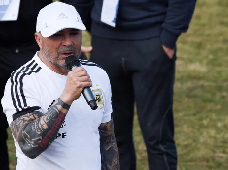 ¡Distinto! Sampaoli se animó a hacer jueguitos en el entrenamiento