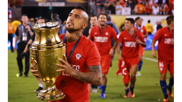 MEMORIOSO. Vidal recuerda que con Sampaoli ganó su primera Copa América y le desea suerte para el Mundial.