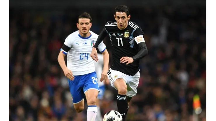 Ángel Di María con la Selección Argentina.