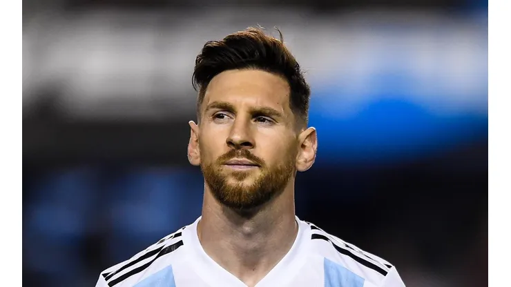 Foto de Lionel Messi con la camiseta de la Selección Argentina.