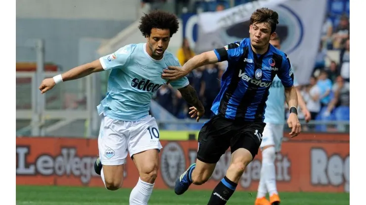 Felipe Anderson con la camiseta de la Lazio.