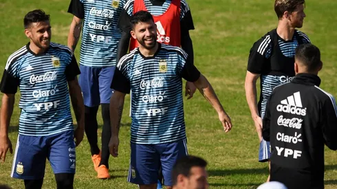 Foto de Sergio Agüero, jugador de la Selección Argentina