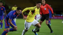 Foto de James Rodríguez con la Selección Colombia.