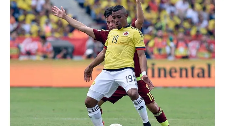 Farid Díaz con la Selección Colombia.