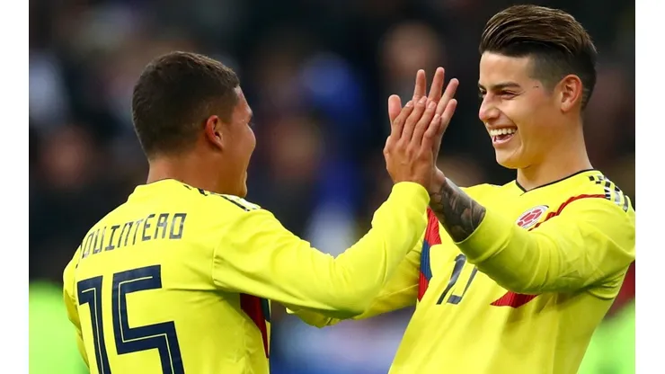 James y Quintero, socios en la cancha