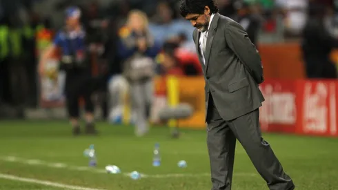 Maradona en el Mundial del 2010