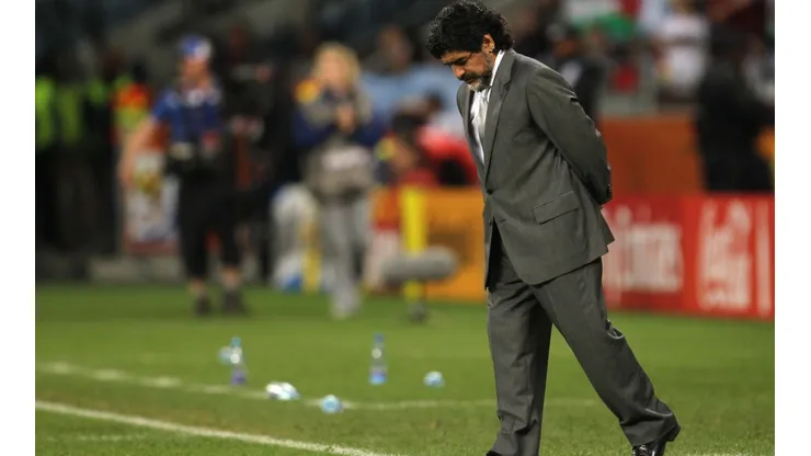 Maradona en el Mundial del 2010