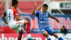 Fabrizio Angileri enfrentando a San Lorenzo de Almagro.