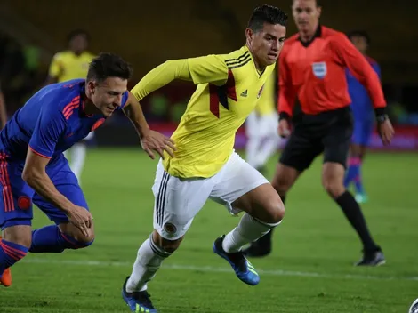 Maldito palo: James Rodríguez casi hace un golazo de tiro libre