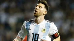 AL CIEN POR CIEN. Lionel Messi en el amistoso contra Haití en La Bombonera (Foto: Getty).