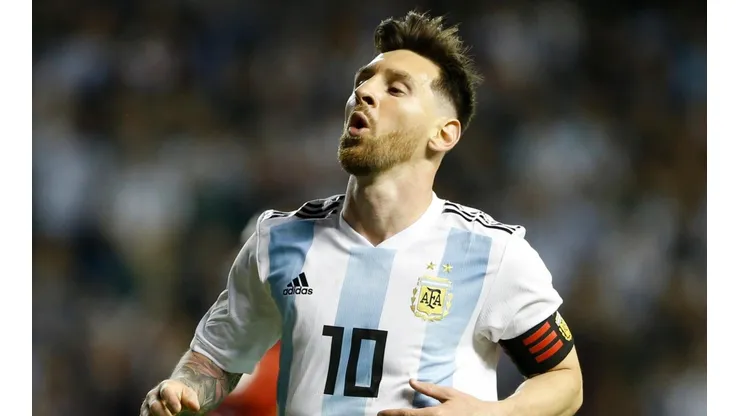 AL CIEN POR CIEN. Lionel Messi en el amistoso contra Haití en La Bombonera (Foto: Getty).