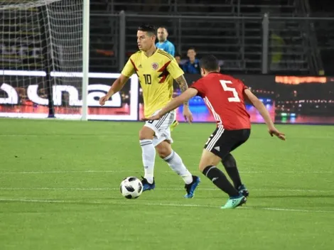 Un cambio de frente de 40 metros y James Rodríguez controló como si nada