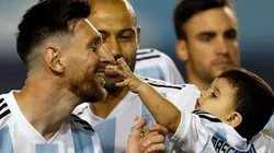 COMPROBANDO QUE ES UN HUMANO. La foto que subió Mascherano en su cuenta de Instagram.