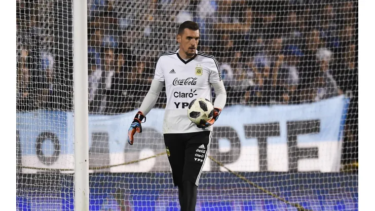 Foto de Franco Armani, arquero de la Selección Argentina.