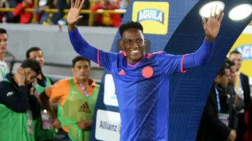 DESPEDIDA EN COLOMBIA. Yerry Mina durante el último amistoso de Colombia en el país (Foto: Getty).