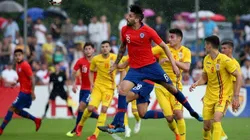 Foto de la Selección de Chile ante Rumania.